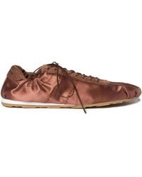 Miu Miu - Plume Lace-Up Sneakers - Lyst