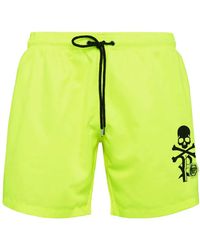 Philipp Plein - Logo-Print Swim Shorts - Lyst