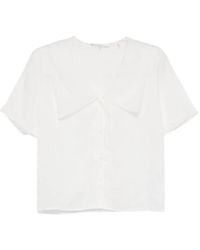 FRAME - Gewelfde Top - Lyst