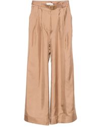 Zimmermann - Pantaloni Plissé Con Cintura - Lyst