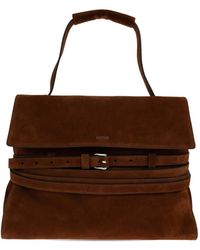 Moschino - Belted Top-Handle Tote Bag - Lyst