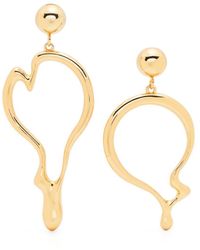 Moschino - Melted-charm Dangle Earrings - Lyst