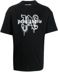 Palm Angels - Monogram Spray City T-Shirt Los Angels - Lyst