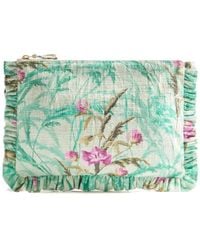 La DoubleJ - Floral-Print Clutch Bag - Lyst