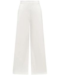 Maliparmi - Topstitched Flared Trousers - Lyst