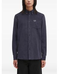 Fred Perry - Camisa Con Logo Bordado - Lyst