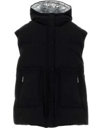 Herno - Laminar Hooded Sleeveless Down Jacket - Lyst