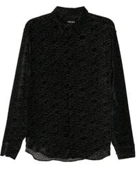 Giorgio Armani - Camisa con motivo geométrico - Lyst