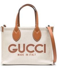 Gucci - Minibolso Tote con Estampado - Lyst