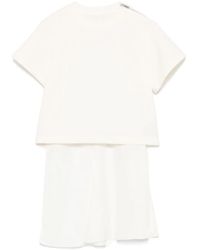 Sacai - Camiseta con panel en contraste - Lyst