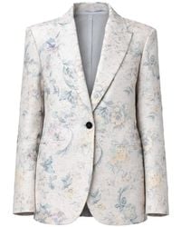 forte_forte - Floral-Print Single-Breasted Blazer - Lyst