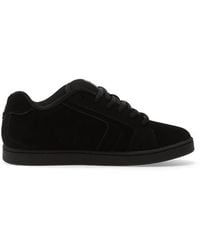 DC Shoes - Net Logo-Patch Suede Sneakers - Lyst