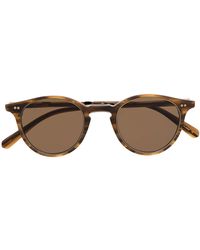 Garrett Leight - Lunettes De Soleil À Monture Ronde - Lyst