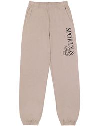 Sporty & Rich - Pantalones de chándal con logo - Lyst