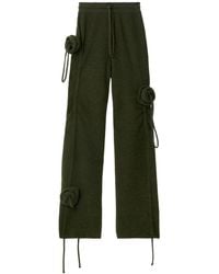 Burberry - Rose Drawstring Wool Trousers - Lyst