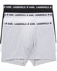 KARL LAGERFELD - Logo-Waistband Boxers (Set Of Three) - Lyst