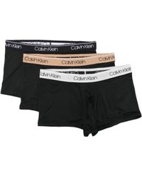 Calvin Klein - Set de tres calzoncillos con logo en la cinturilla - Lyst