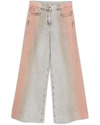 Patrizia Pepe - Rhinestone-Embellished Jeans - Lyst