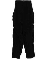 Yohji Yamamoto - Pleated Drop-Crotch Trousers - Lyst