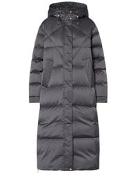 Liu Jo - Long Quilted Down Jacket With Hood - Lyst