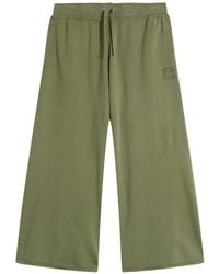 Juicy Couture - Logo-Appliqué Wide-Leg Track Pants - Lyst