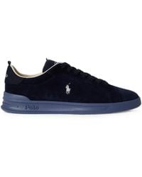 Polo Ralph Lauren - Logo-Embroidered Suede Sneakers - Lyst