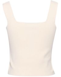 Weekend by Maxmara - Pilade Square-Neck Ribbed Top - Lyst