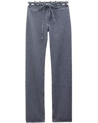 Filippa K - Straight-Leg-Jeans mit Spitzenbund - Lyst