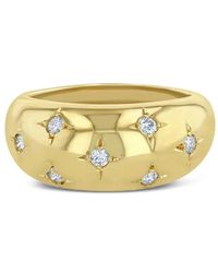 Zoe Chicco - 14K Medium Aura Diamond Ring - Lyst