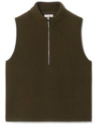 Rier - Wollen Gilet Met Halve Rits - Lyst