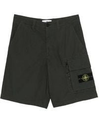 Stone Island - Cargo-Pocket Lohgo-Patch Shorts - Lyst