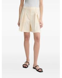 Theory - Pleated-Front Tailored Shorts - Lyst