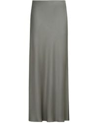 Brunello Cucinelli - Satin Cady Maxi Skirt - Lyst