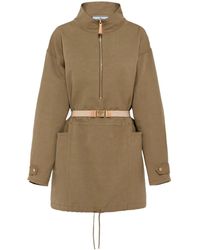 Prada - ドローストリングヘム パーカーコート - Lyst
