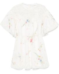 Zimmermann - Lucky Linen Mini Dress - Lyst