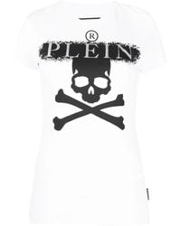 Philipp Plein - Skull-Print Short-Sleeve T-Shirt - Lyst