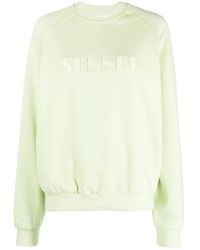 Sunnei - Embroidered-Logo Detail Sweatshirt - Lyst