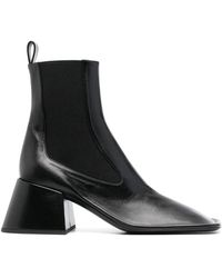 Jil Sander - 65 Leather Ankle Boots - Lyst