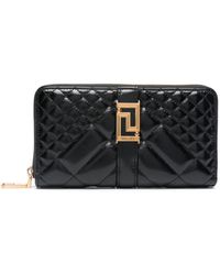 Versace - Greca Goddess Leather Wallet - Lyst