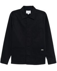 Lacoste - Logo Shirt Jacket - Lyst