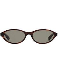 Bimba Y Lola - Tortoiseshell-Effect Oval-Frame Sunglasses - Lyst