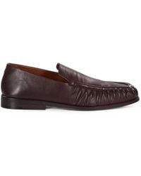 Marsèll - Mocassino Ruched Leather Loafers - Lyst