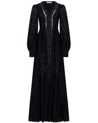 LES FILLES D'EVA - Lace-Up Tiered Dress - Lyst