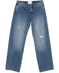 Paloma Wool - Distressed-Details Straight-Leg Jeans - Lyst