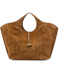 Gianni Chiarini - Large Infinity Suede Toggle-Fastening Tote Bag - Lyst