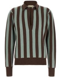 Alberto Biani - Striped Cashmere Polo Shirt - Lyst