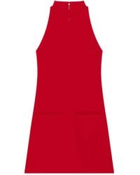 Courreges - Ärmelloses Kleid Mit Stehkragen - Lyst