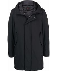 Peuterey - Kapuzenmantel Mit Logo-Patch - Lyst