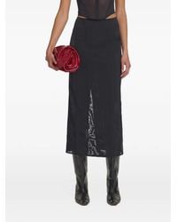 Viktoria & Woods - Underdog Mesh-Panel Midi Skirt - Lyst