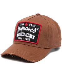 DSquared² - Logo-patch Cotton Baseball Cap - Lyst